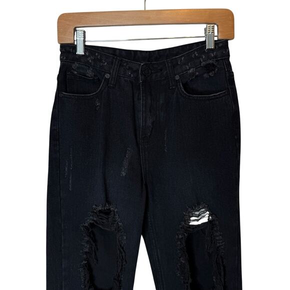 UNIF x Urban Outfitters Twerk Jeans Black size 25 - Picture 3 of 7